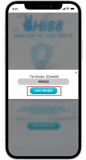 Bước 4: Nhập mã xác nhận được gửi đến Mail liên kết tài khoản → Click xác nhận